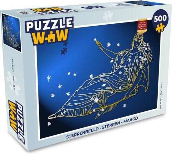 MuchoWow Puzzel Sterrenbeeld - Sterren - Maagd - Legpuzzel - Puzzel 500 stukjes