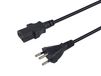Equip 112241 Stromkabel Schwarz 3 m T12 C13 Stecker