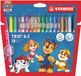 STABILO x PAW Patrol Trio A-Z - Viltstift - Met Ergonomische Driekantige Gripzone - Etui Met 18 Kleuren