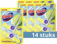 Glorix WC blokjes Citroen 14 Stuks Voordeelverpakking