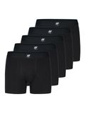 City Life Trunks Homme 5-Pack – 95% Coton & 5% Élasthanne – Boxer en Jersey – Tailles M à XXL – Noir