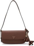 GUESS Danielle Flap Shoulder Bag Brown
