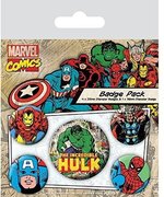 Marvel The Hulk Buttons - Marvel Badge Pack