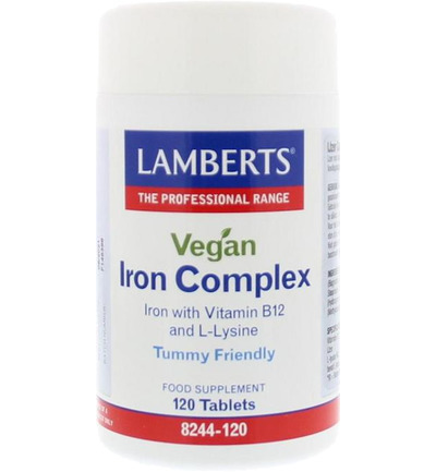 Lamberts IJzer complex vegan (120TB)