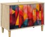 vidaXL - Tv-meubel - HEESCH - 69 x 33 x 50 cm - Sonoma Bewerkt hout