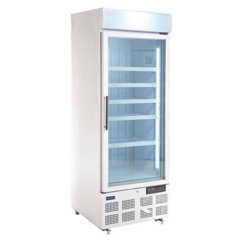 Polar Bedrijfsvrieskast met glazen deur - 5050984361807