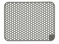 Tapis d'évier cascade - Silicone - Gris anthracite - 36 x 46 cm - Rectangulaire