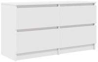 vidaXL Tv-meubel bewerkt hout wit 100x35x54 cm