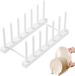 Sans marque Organisateur de couvercles de casseroles 6 emplacements pour cuisine, support de couvercle en métal pour casseroles, poêles, planches à découper, assiettes et organisation de placards