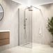 Mirlux Zaro Inloopdouche – Luxe Douchewand van 8 mm Veiligheidsglas met Nano Coating – Transparant Glas – Chrom Aluminium Frame – 80×200 cm