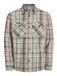 JACK & JONES Tussenjas 'Roy' beige / donkerbeige / zwart / wit