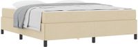 vidaXL Boxspringbed Crème 180 x 200 cm Stof