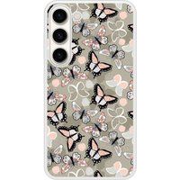 Samsung Beschermende siliconen case compatibel met Galaxy S23 Vintage Butterflies