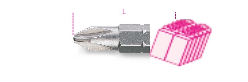 Beta Bits voor Phillips® kruiskopschroeven 861PH/C 2L