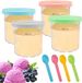 Sans marque Creami Récipients de conservation - 4 Pièces - Pour machine à glace Ninja Creami séries NC301 NC300 NC299AMZ