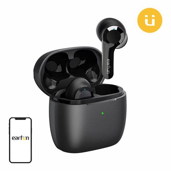 EarFun Air - Draadloze 5.0 oordopjes - In-ear - IPX7 - Zwart