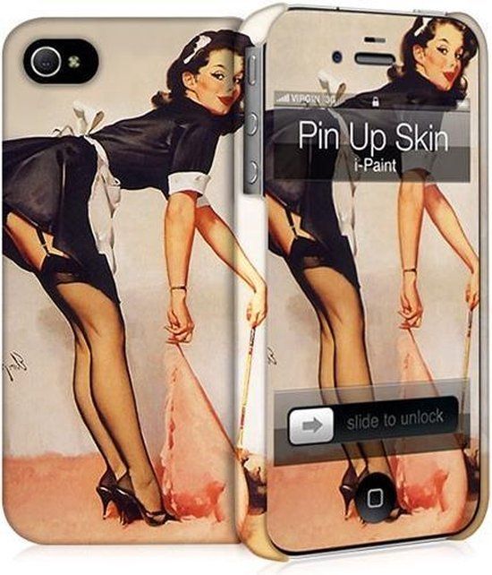 i-Paint Pin Up Case en Skin voor iPhone 4/4S