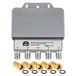 HB-DIGITAL 1x DiseqC schakelaar SE Switch 4/1 met weerbestendige behuizing en 5 F-stekker verguld 4X SAT LNB 1 x deelnemer/ontvanger voor Full HDTV 3D 4K UHD
