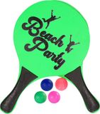 Ensemble de Beachball en bois vert sans marque