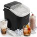BluMill Machine à glaçons - Fabricant de glaçons - Incl. cuillère à glace et panier à glace amovible - 9 glaçons en 6 minutes - Portable - Autonettoyant - Noir