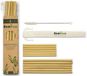 Bambaw Herbruikbare Bamboe Rietjes | 12 Rietjes 15 & 22cm | Vaatwasserbestendig | Opbergzakje
