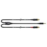 Cordial CFY 3 WCC-LONG Y-Adaptor Cable [Mini Jack(m)/2x RCA(m)] 3m (Black)