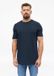 s.Oliver T-shirt pour homme à col rond et imprimé logo en coton bleu marine, taille XXL