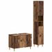 vidaXL - 2-delige - Badkamerkast - Set - ARNHEM - Oud - hout - Bewerkt - hout