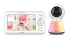 Vtech VM5254 babymonitor met camera, 5 inch lcd-kleurenscherm, nachtzicht, twee-weg spreekfunctie, lullabies en nachtlicht