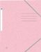 Oxford Top File + - elastomap - 3 rabats - elastiek - A4 - pastel rose - lot de 10 pièces