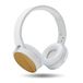 Hoofdtelefoon, Metronic Hoofdtelefoon, draadloos, Bluetooth, licht, verstelbaar en opvouwbaar, bamboe