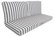 Déco Arts Set de 3 housses de coussin amovibles, 120 x 60 cm, imperméable, résistant aux UV