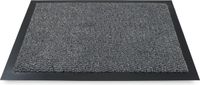 Tapis de porte - Set de 2 pièces - PVC - anthracite - rectangulaire - 60 x 90 cm - tapis d'entrée anti-salissure
