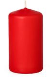 Trend Candles Bougie cylindrique/bougie tronc - rouge - 5 x 10 cm - 23 heures de combustion