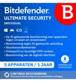 Bitdefender Ultimate Security Individual 5 apparaten Jaarlijks