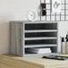 Prolenta Maison Exclusive Bureauorganizer, grijs Sonoma, 36x26x29,5 cm, houtvezel