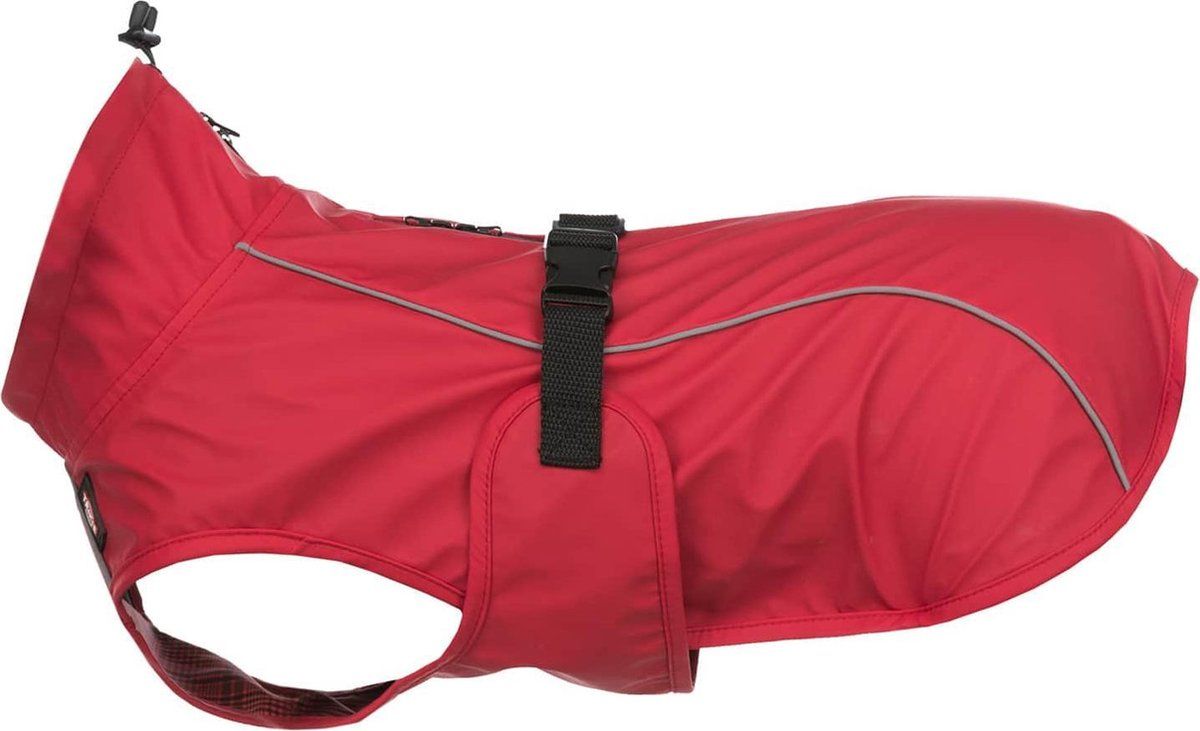 TRIXIE - Hondenregenjas Vimy - Rood - XL - 80 cm