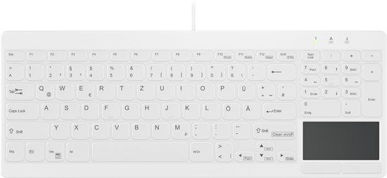 Contour Design Active Key AK-C7412 toetsenbord Medisch USB QWERTZ Duits Wit