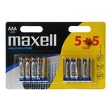 Maxell AAA Alkaline Batteries 1.5V 10 Pack Multi