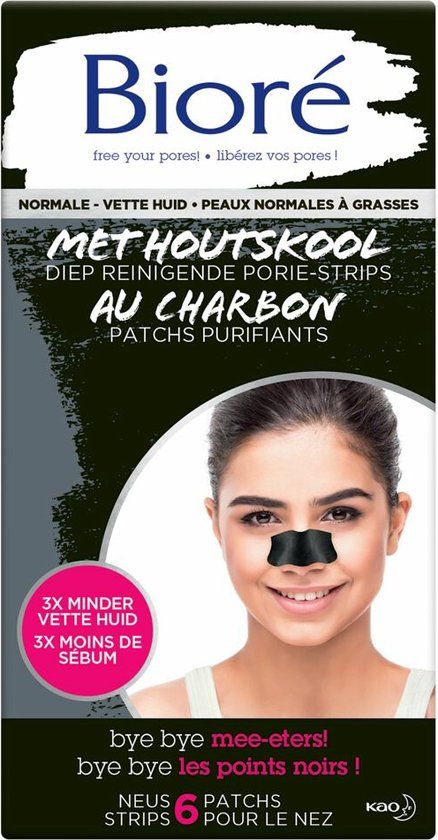 Biore Neusstrips Houtskool - 6 stuks