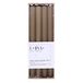 DONAU Home Set lange staafkaarsen geribbeld/peperkleur - beige / 4 stuks / 30 x Ø 2,25 cm ongeparfumeerd/geribbelde staafkaarsen