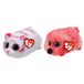 TY - Knuffel - Teeny s - Tabor Tiger & Gilda Flamingo - Meerkleurig