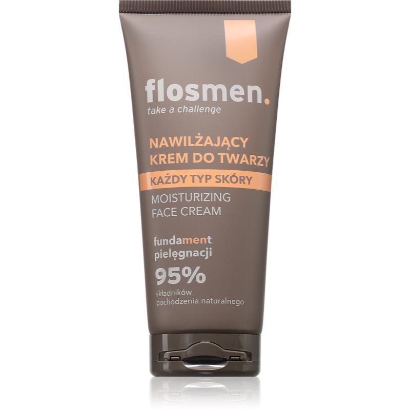 FlosLek Laboratorium FlosMen Floslek, Gezichtscrème, Flosmen Moisturizing Face Cream For All Skin Types 50ml (50 ml, Dagcrème)