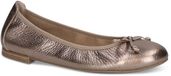 Caprice Dames Ballerina 9-22108-42 Bruin Leer G-breedte Maat 38 EU