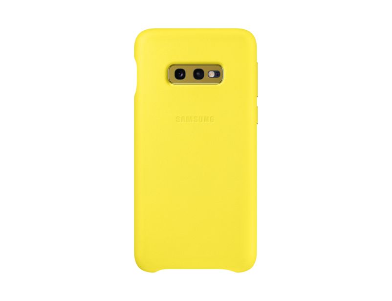 Samsung Galaxy S10e Leather Cover - Yellow