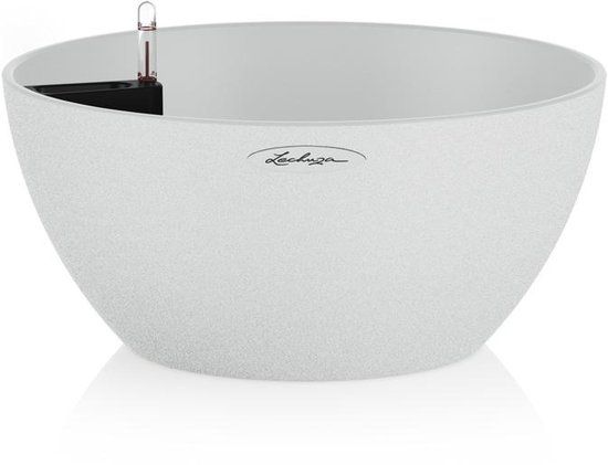 LECHUZA CUBETO Stone 40 Plantenbak - kwarts wit - 40 cm