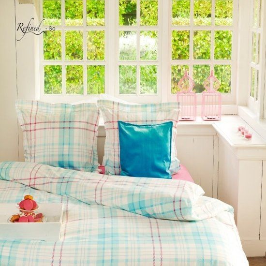 HnL Refined Bo Dekbedovertrek - Tweepersoons - 200x200/220 cm - Ice Blue