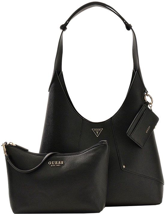 Guess Darcy Grote Schoudertas Dames - Imitatieleer - Zwart