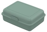 Pausen-Box Lunchbox en plastique biologique - boîte à pain robuste avec fermeture à clip, pour enfants et adultes - menthe verte