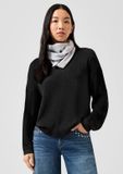 QS s.Oliver QS Strickpullover L Zwart